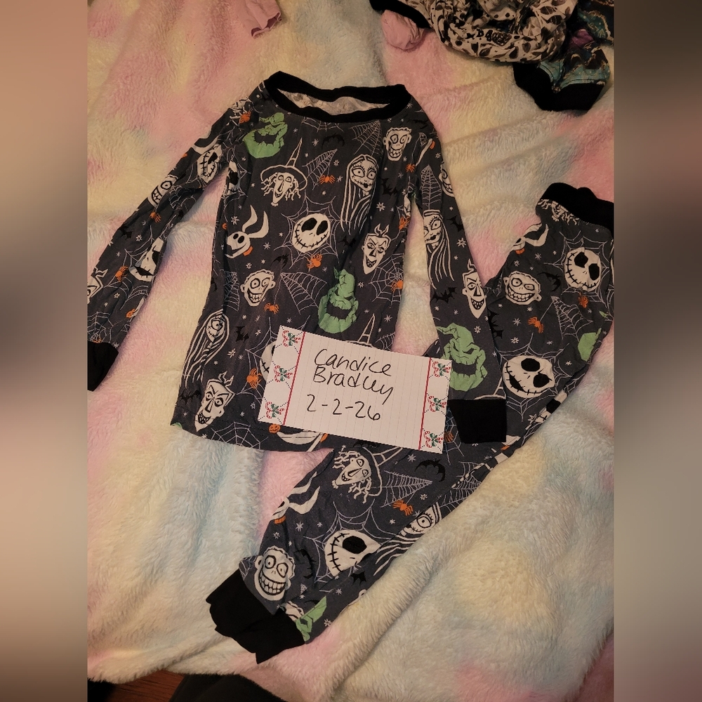 Little Sleepies Nightmare Before Christmas Bamboo 2 Piece Pj